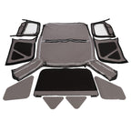 Soft Top + Upper Skins Set w/ 5 Windows For 97-06 Jeep Wrangler TJ WATERPROOF