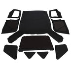 Soft Top + Upper Skins Set w/ 5 Windows For 97-06 Jeep Wrangler TJ WATERPROOF
