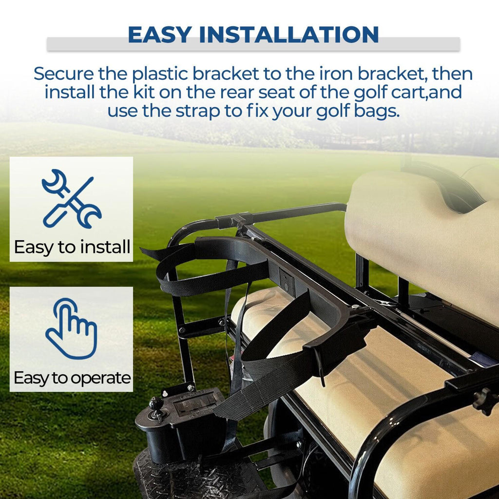 Universal Golf Cart Bag Holder Bracket Attachment Seat For EZGO Club Car Yamaha