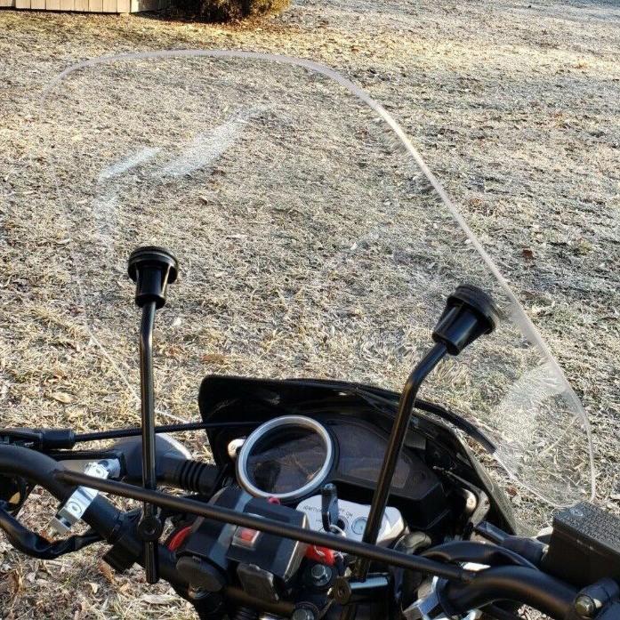 Motorcycle Windshield Windscreen For Harley Softail Dyna Glide Yamaha 7/8" 1"