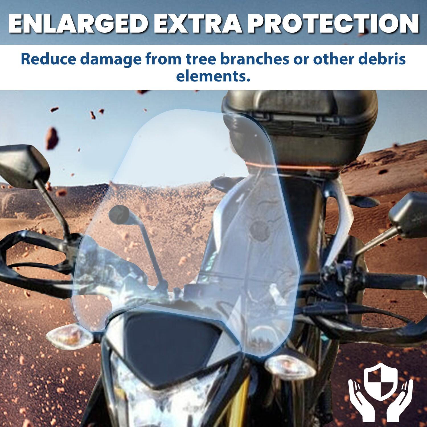 Motorcycle Windshield Windscreen For Harley Softail Dyna Glide Yamaha 7/8" 1"