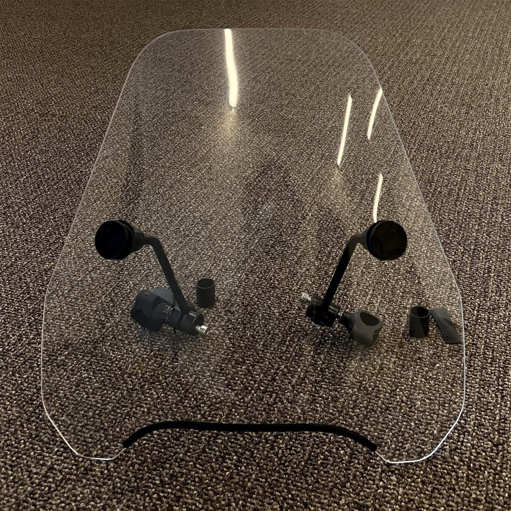 Motorcycle Windshield Windscreen For Harley Softail Dyna Glide Yamaha 7/8" 1"