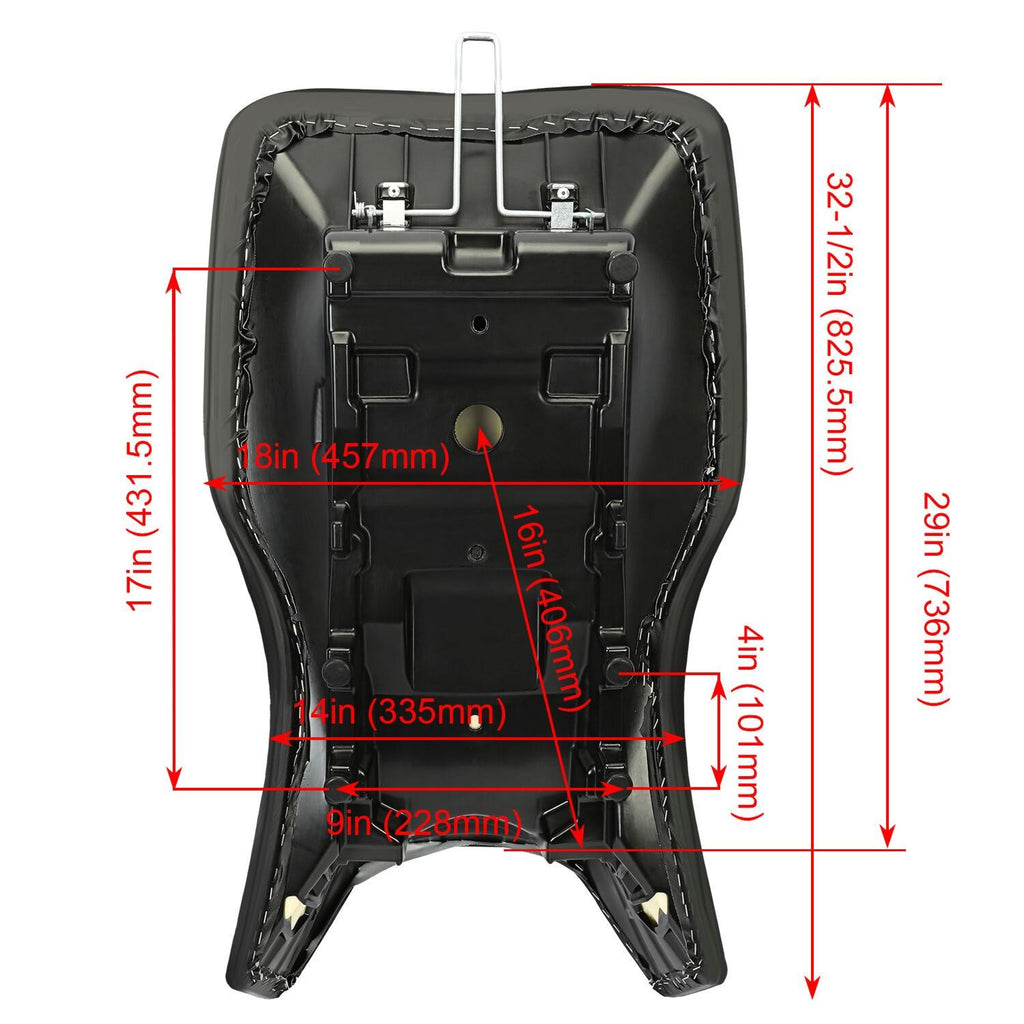 Black Complete Seat For Polaris Sportsman 800 EFI HO Forest 4x4 6x6 2005-2015