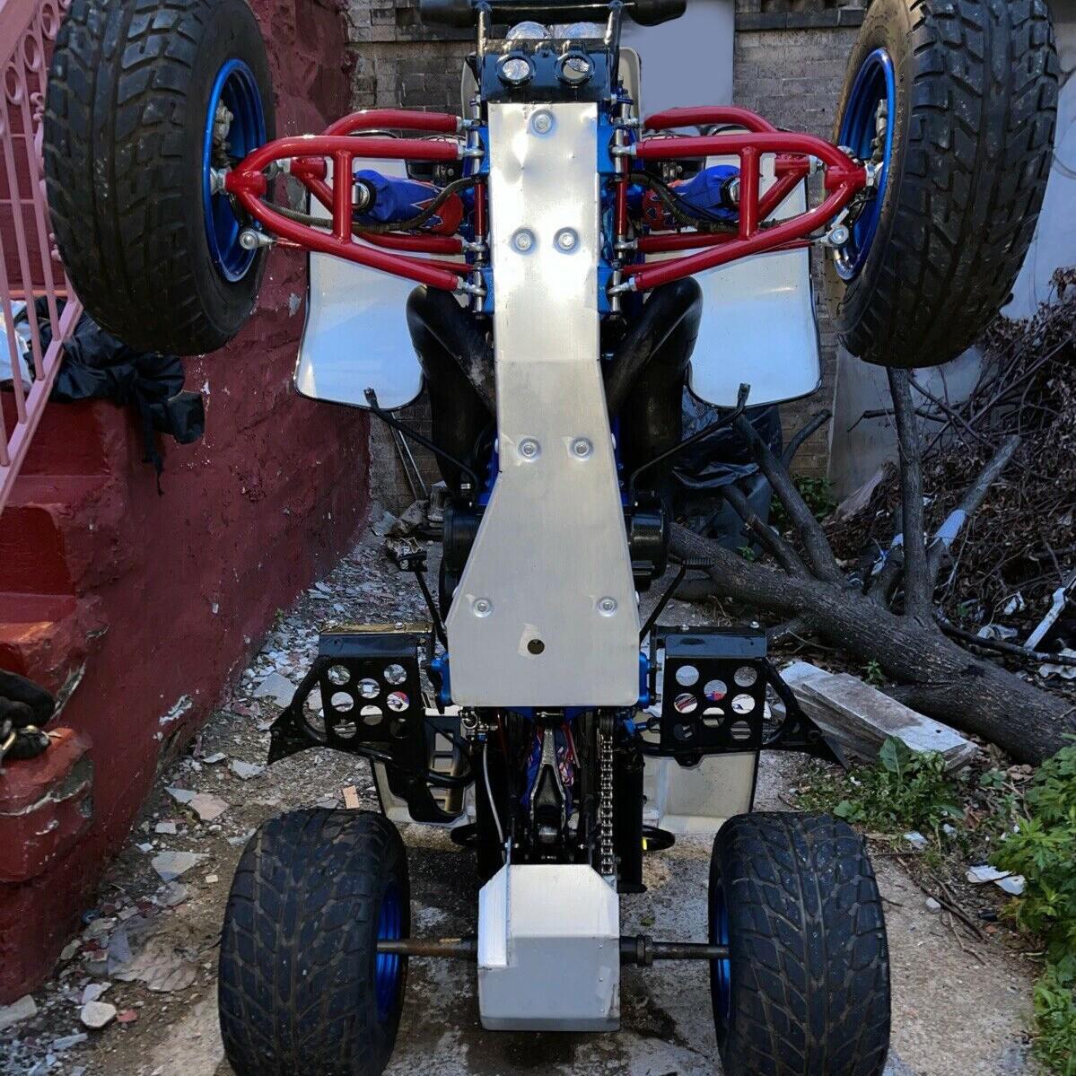 For Yamaha Banshee YFZ 350 Full Chassis Glide & Swing Arm Skid Plate Gaurd Combo