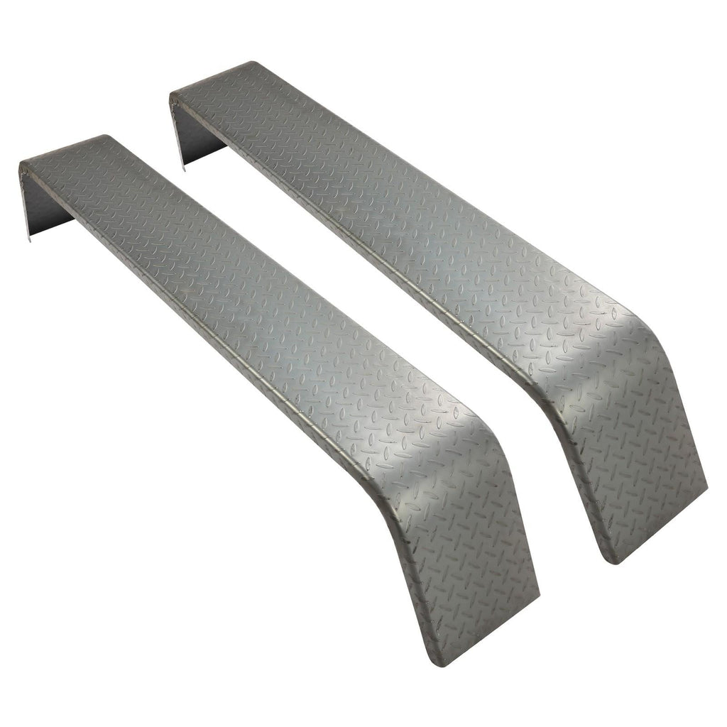 Dual Tandem Axle Trailer Fenders 72-7/8"x10-1/4"x13" (Fit 13"-15" Tires) - 2 PCS