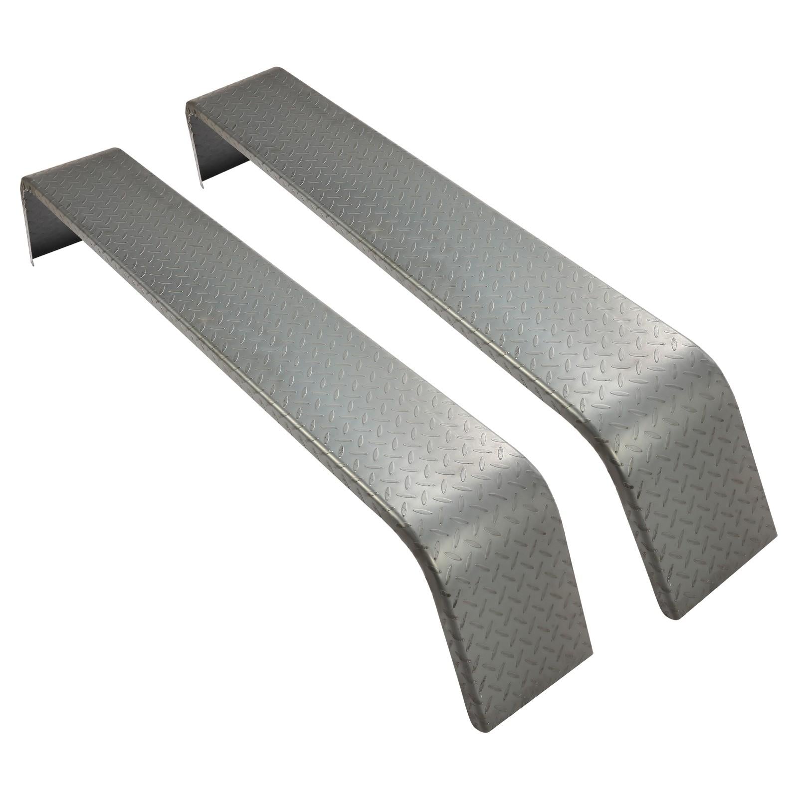 Dual Tandem Axle Trailer Fenders 72-7/8"x10-1/4"x13" (Fit 13"-15" Tires) - 2 PCS