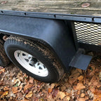 Dual Tandem Axle Trailer Fenders 72-7/8"x10-1/4"x13" (Fit 13"-15" Tires) - 2 PCS