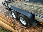 Dual Tandem Axle Trailer Fenders 72-7/8"x10-1/4"x13" (Fit 13"-15" Tires) - 2 PCS