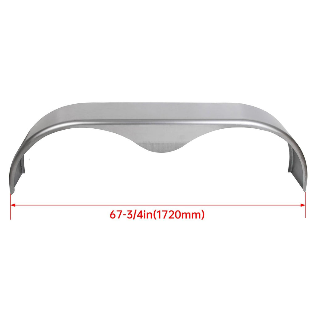 For 13” 14” 15” Heavy Duty Round Plate Tandem Axle Trailer Fenders 9" x 66" x18"