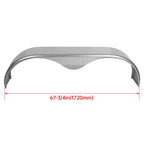 For 13” 14” 15” Heavy Duty Round Plate Tandem Axle Trailer Fenders 9" x 66" x18"