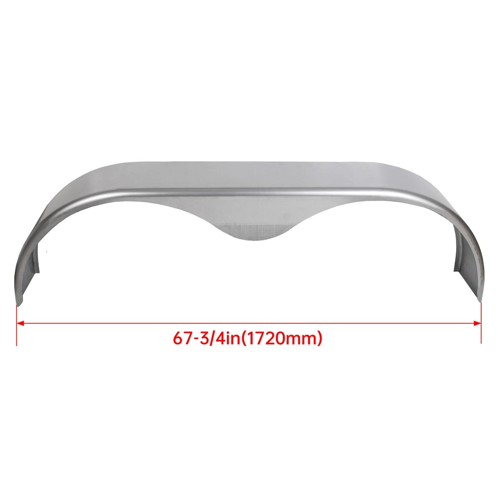 For 13” 14” 15” Heavy Duty Round Plate Tandem Axle Trailer Fenders 9" x 66" x18"