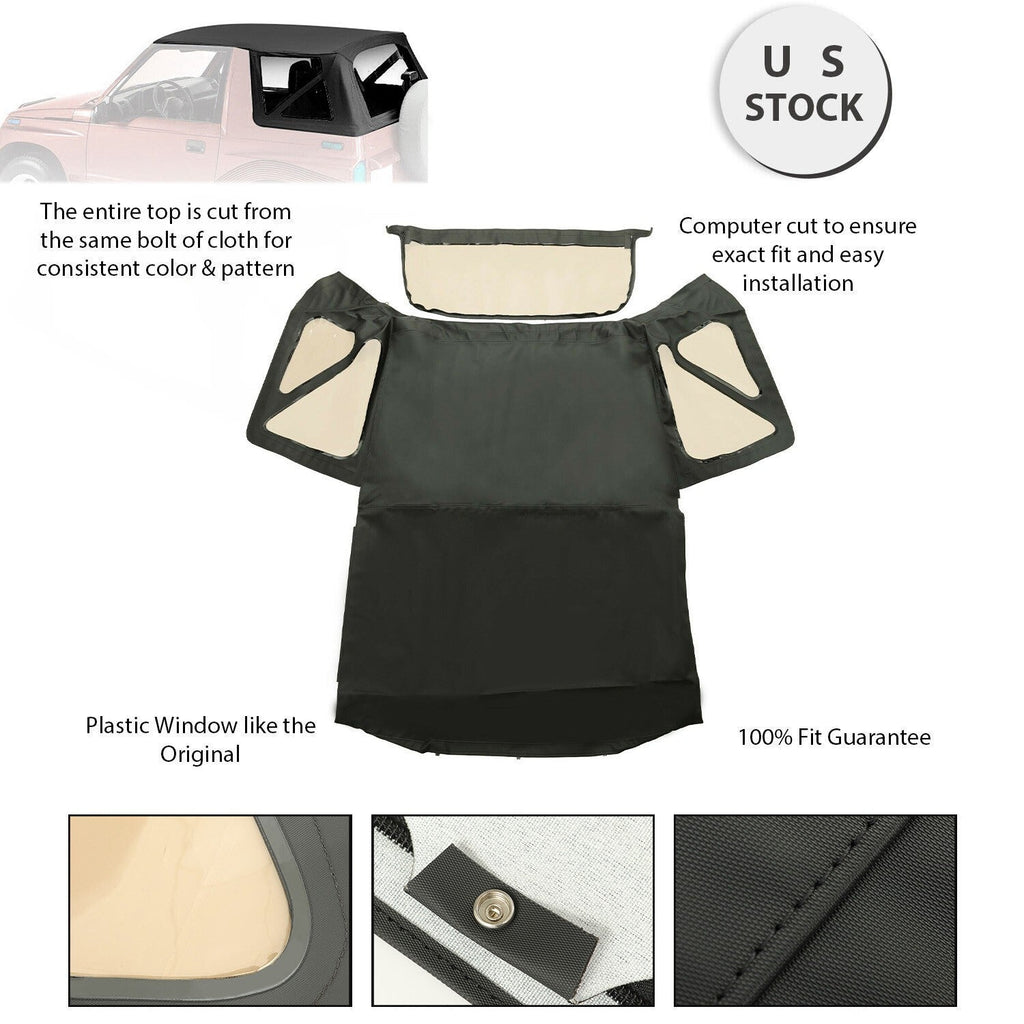 Soft Top W/ Tinted Windows For 88-94 Geo Tracker Suzuki Sidekick Replace 98715