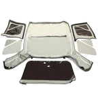 Black replacement Soft Top Tinted Windows FOR Jeep Wrangler TJ 1997-2006