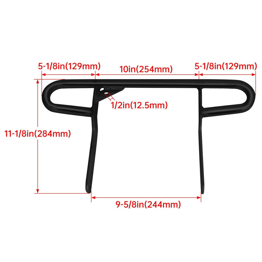 For Yamaha Raptor 660 660R 2001-2005 / YFZ450 Rear Wide Bumper Grab Bar Black
