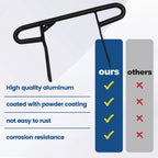 For Yamaha Raptor 660 660R 2001-2005 / YFZ450 Rear Wide Bumper Grab Bar Black