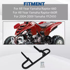 For Yamaha Raptor 660 660R 2001-2005 / YFZ450 Rear Wide Bumper Grab Bar Black