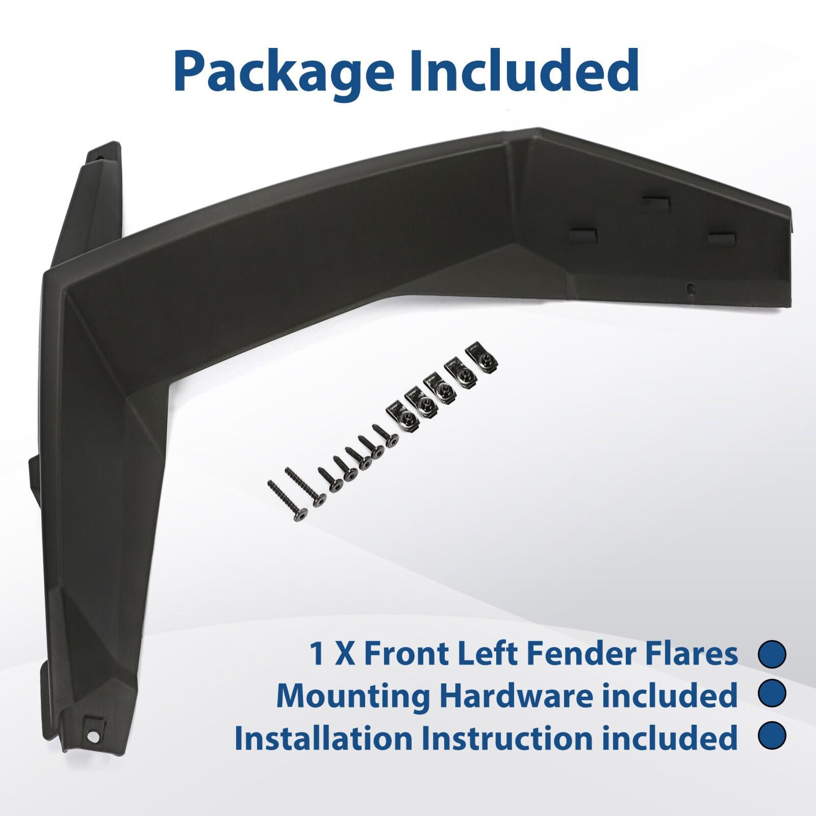 For 2014-2024 Polaris RZR 900/S Trail Front Left Fender Flares Flair 5439760-070