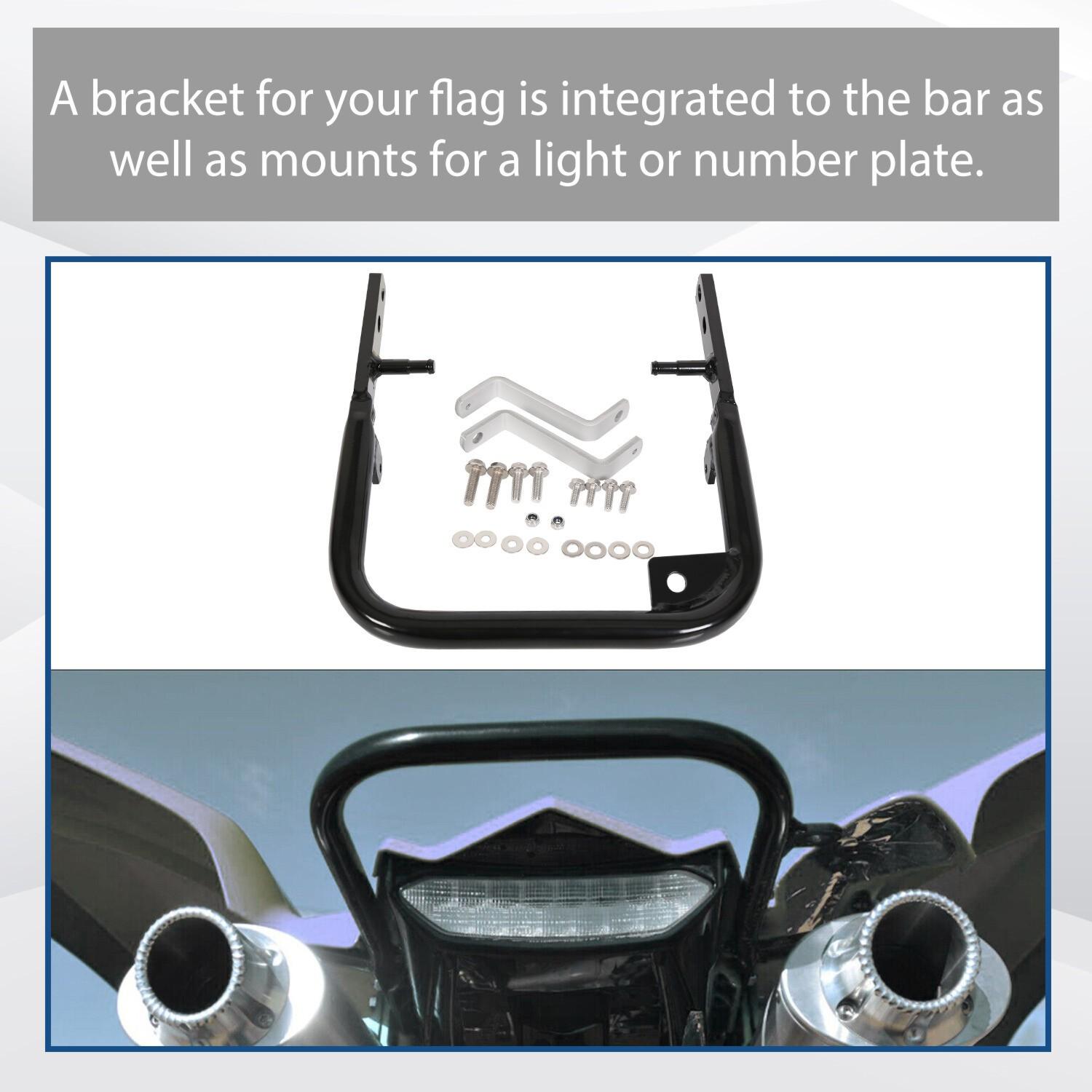 For Yamaha Raptor 700 700R YFM700 YFM700R 2006-24 Grab Bar Rear Bumper Aluminum