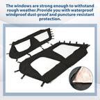Soft Doors Cab Enclosure Set For 2012-2022 Kawasaki Teryx4 4 seat UTV models