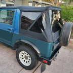 For 86-94 Suzuki Samurai Soft Top 98515 & Zippered Windows w/ Steel Support Bow