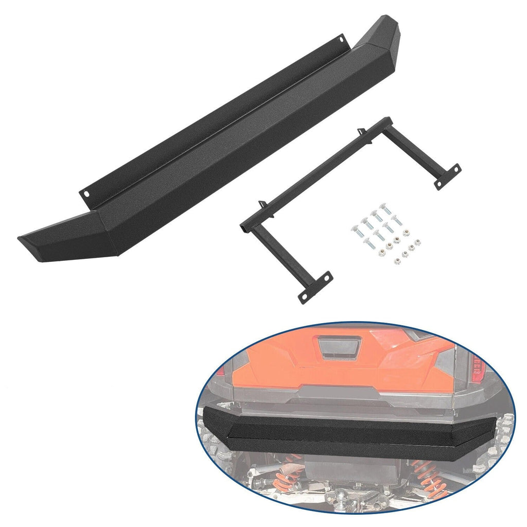 Heavy-Duty Steel Rear Bumper Powder Coated For 2016-2023 Polaris General XP 1000