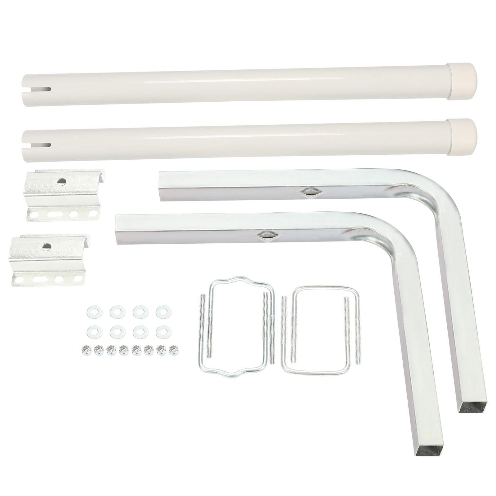2PCS Boat Trailer 40" Zinc-Plated Guide On Post PVC Poles For Sailboat Trailer