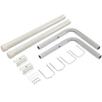 2PCS Boat Trailer 40" Zinc-Plated Guide On Post PVC Poles For Sailboat Trailer