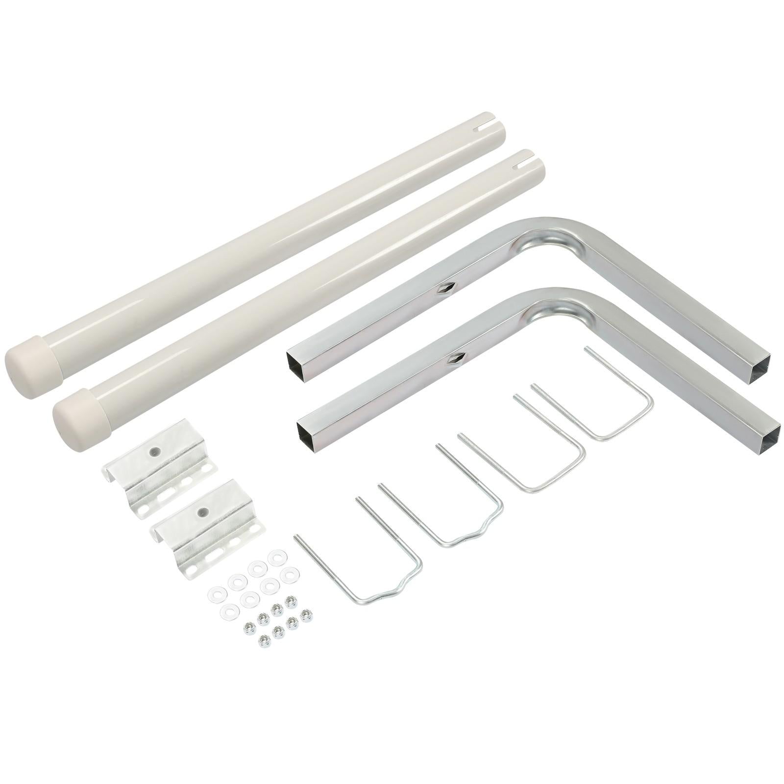 2PCS Boat Trailer 40" Zinc-Plated Guide On Post PVC Poles For Sailboat Trailer