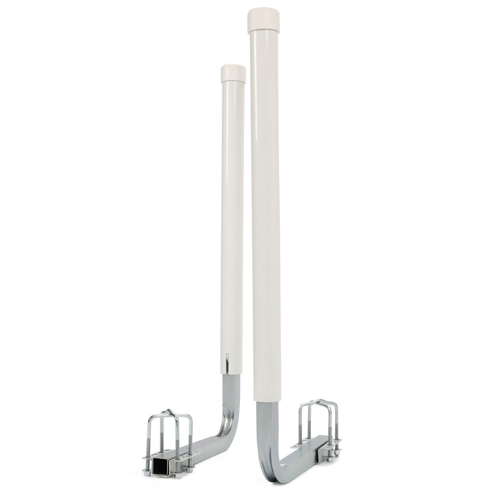 2PCS Boat Trailer 40" Zinc-Plated Guide On Post PVC Poles For Sailboat Trailer