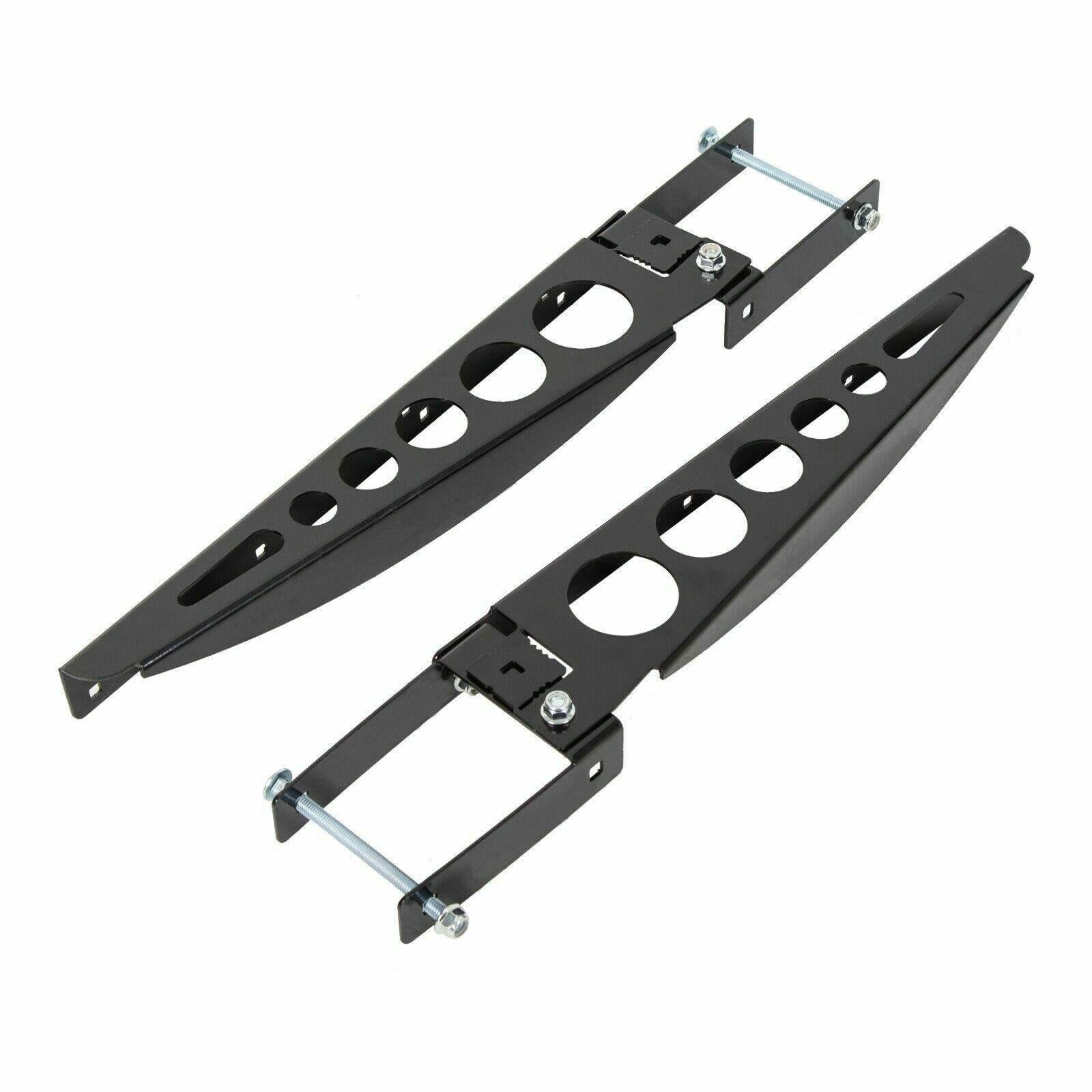 RV 4'' Square Rear Bumper Mounted Cargo Box Generator Tray Support Arms Bracket