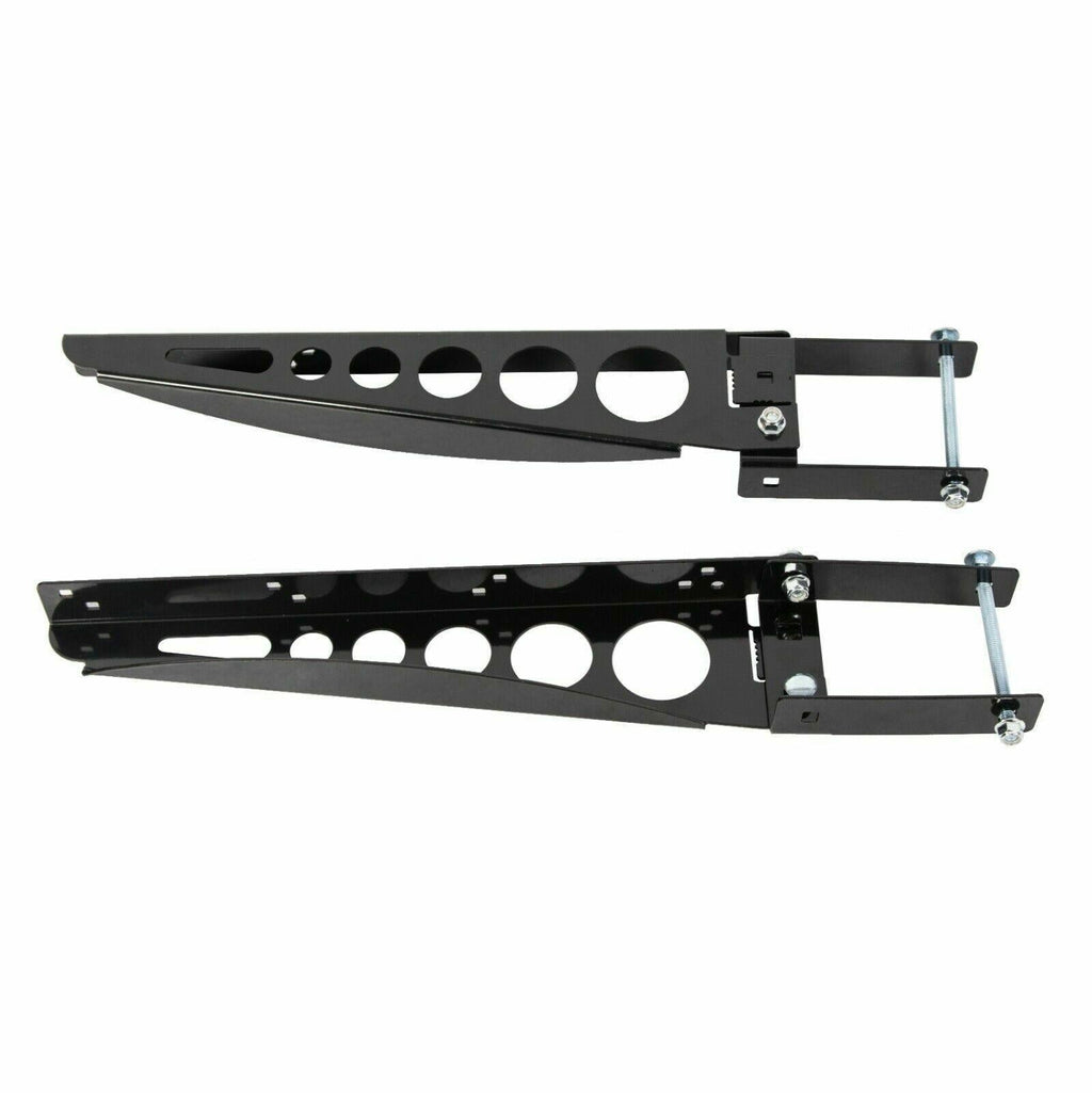 RV 4'' Square Rear Bumper Mounted Cargo Box Generator Tray Support Arms Bracket