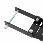 RV 4'' Square Rear Bumper Mounted Cargo Box Generator Tray Support Arms Bracket