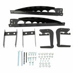 RV 4'' Square Rear Bumper Mounted Cargo Box Generator Tray Support Arms Bracket