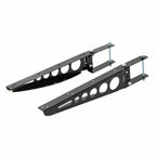 RV 4'' Square Rear Bumper Mounted Cargo Box Generator Tray Support Arms Bracket