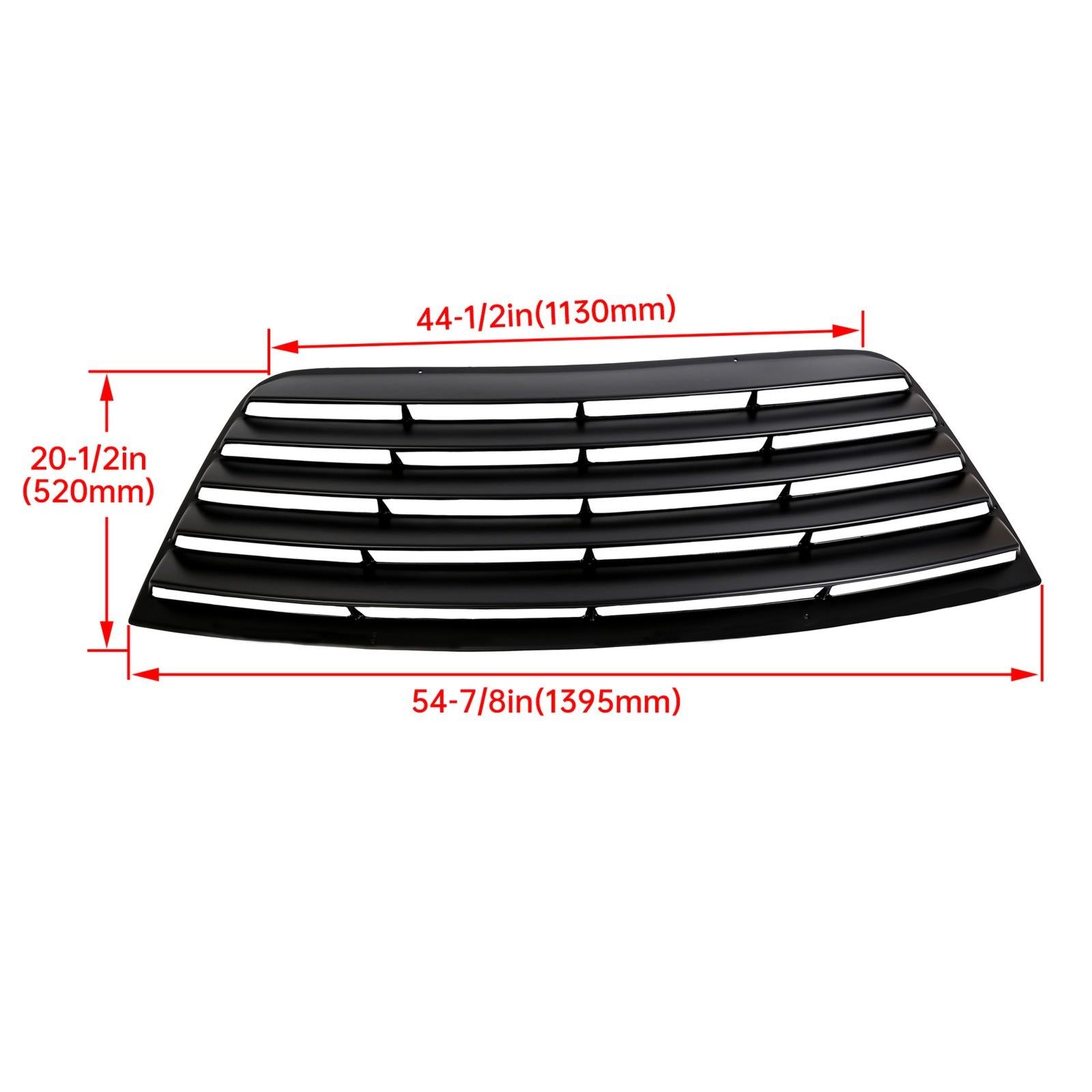 For 2008-2023 Dodge Challenger Rear Window Louvers Scoops Windshield Sun Shade