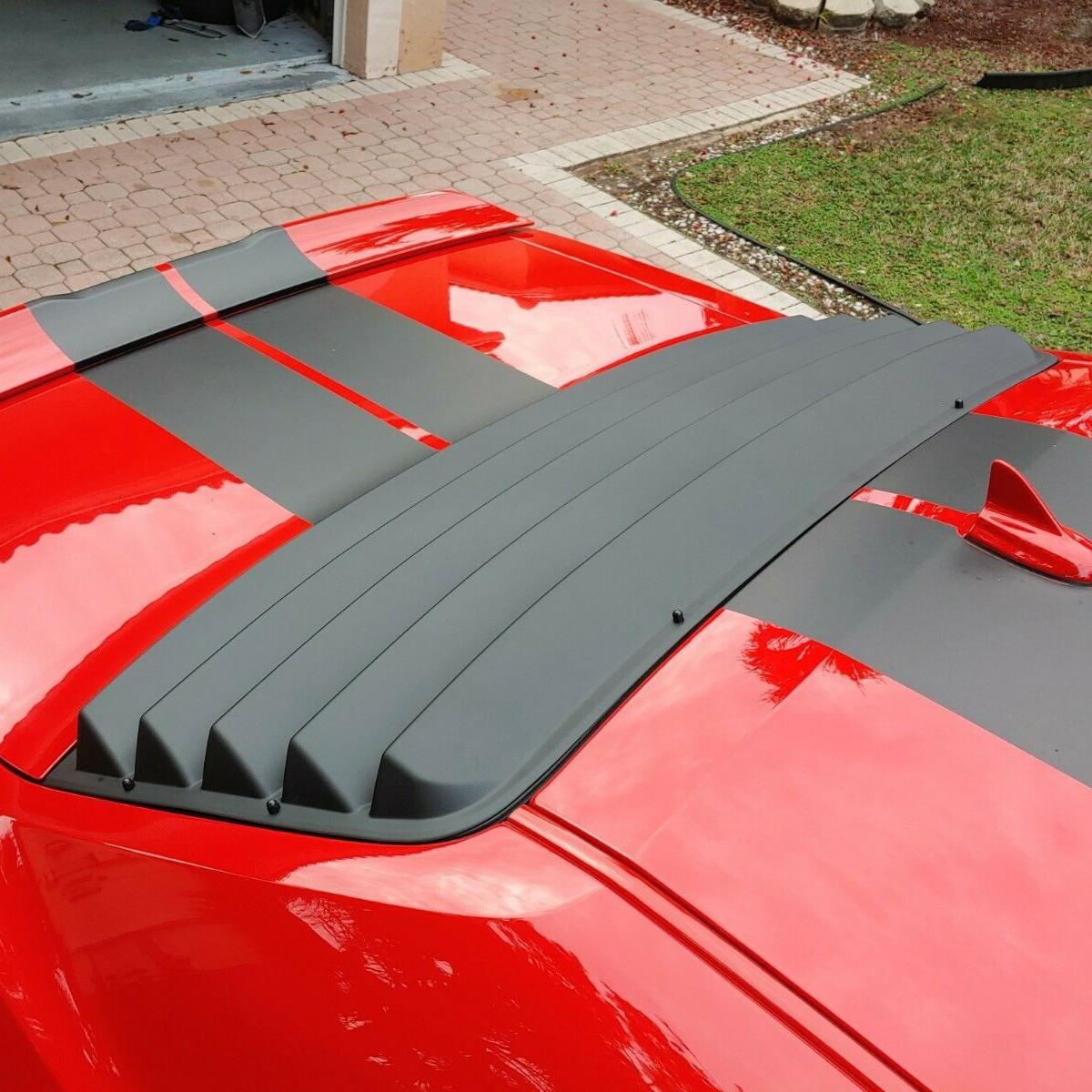 For 2008-2023 Dodge Challenger Rear Window Louvers Scoops Windshield Sun Shade