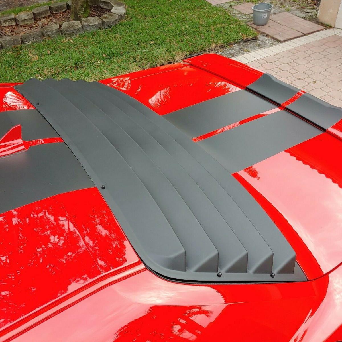 For 2008-2023 Dodge Challenger Rear Window Louvers Scoops Windshield Sun Shade