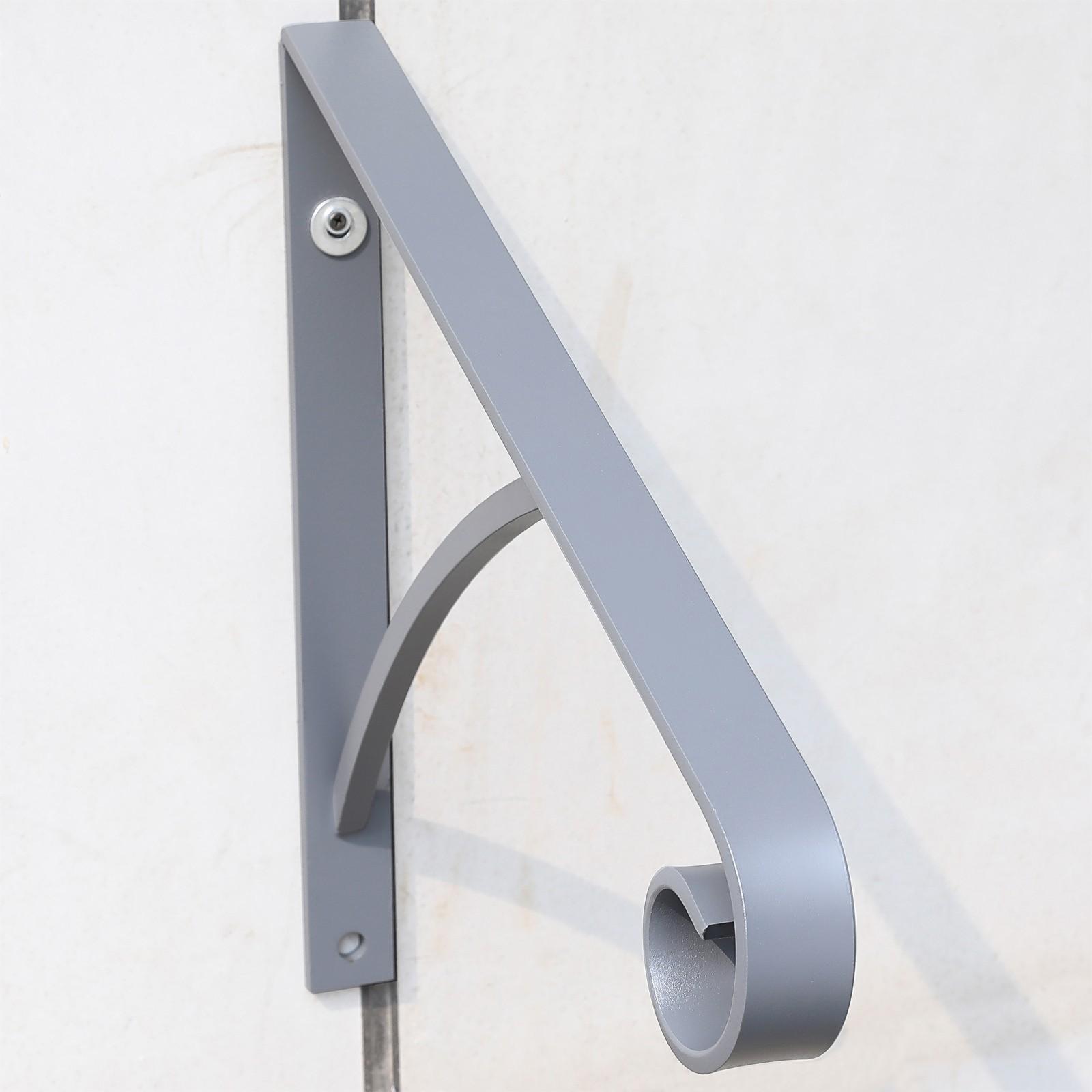 Steel Grab Rail Handrail Railing for 1-2 Steps Wall Mount Hand Rail Bar