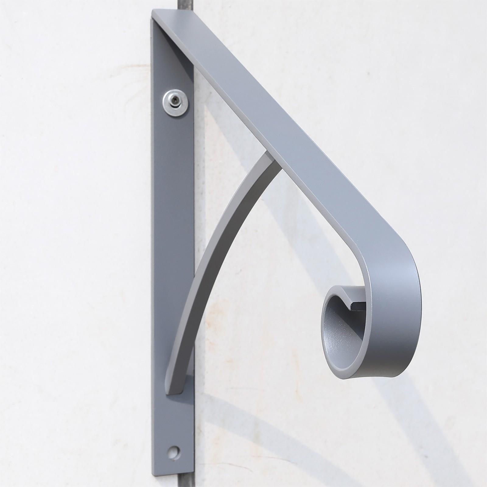Steel Grab Rail Handrail Railing for 1-2 Steps Wall Mount Hand Rail Bar