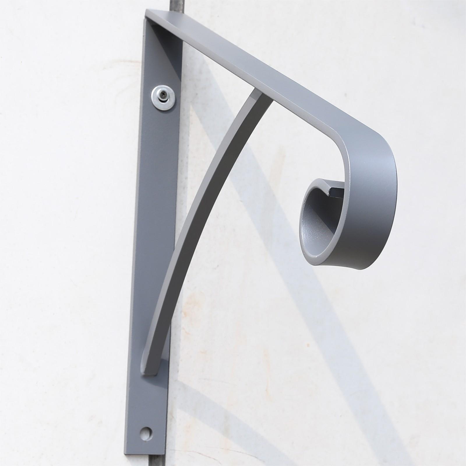 Steel Grab Rail Handrail Railing for 1-2 Steps Wall Mount Hand Rail Bar