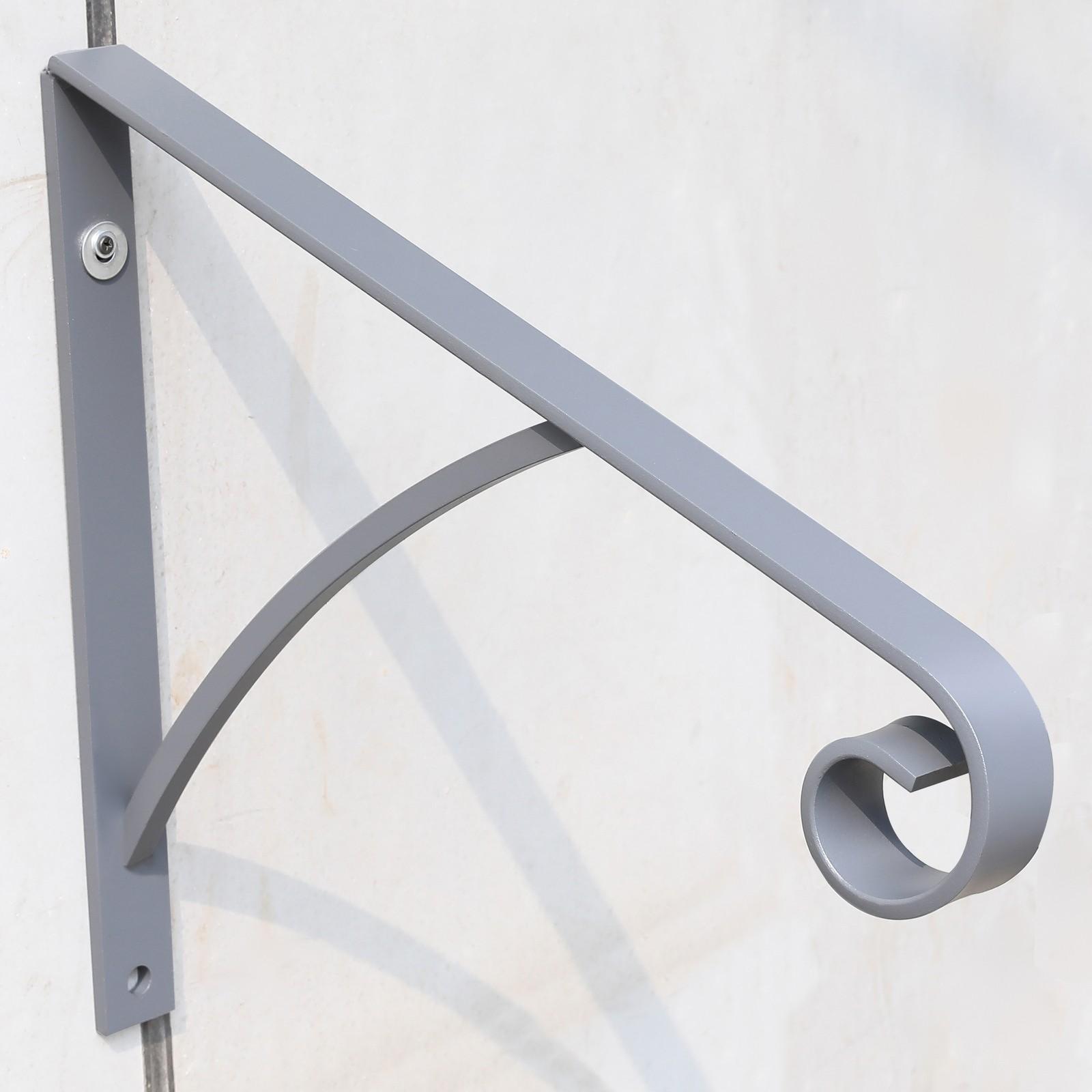 Steel Grab Rail Handrail Railing for 1-2 Steps Wall Mount Hand Rail Bar