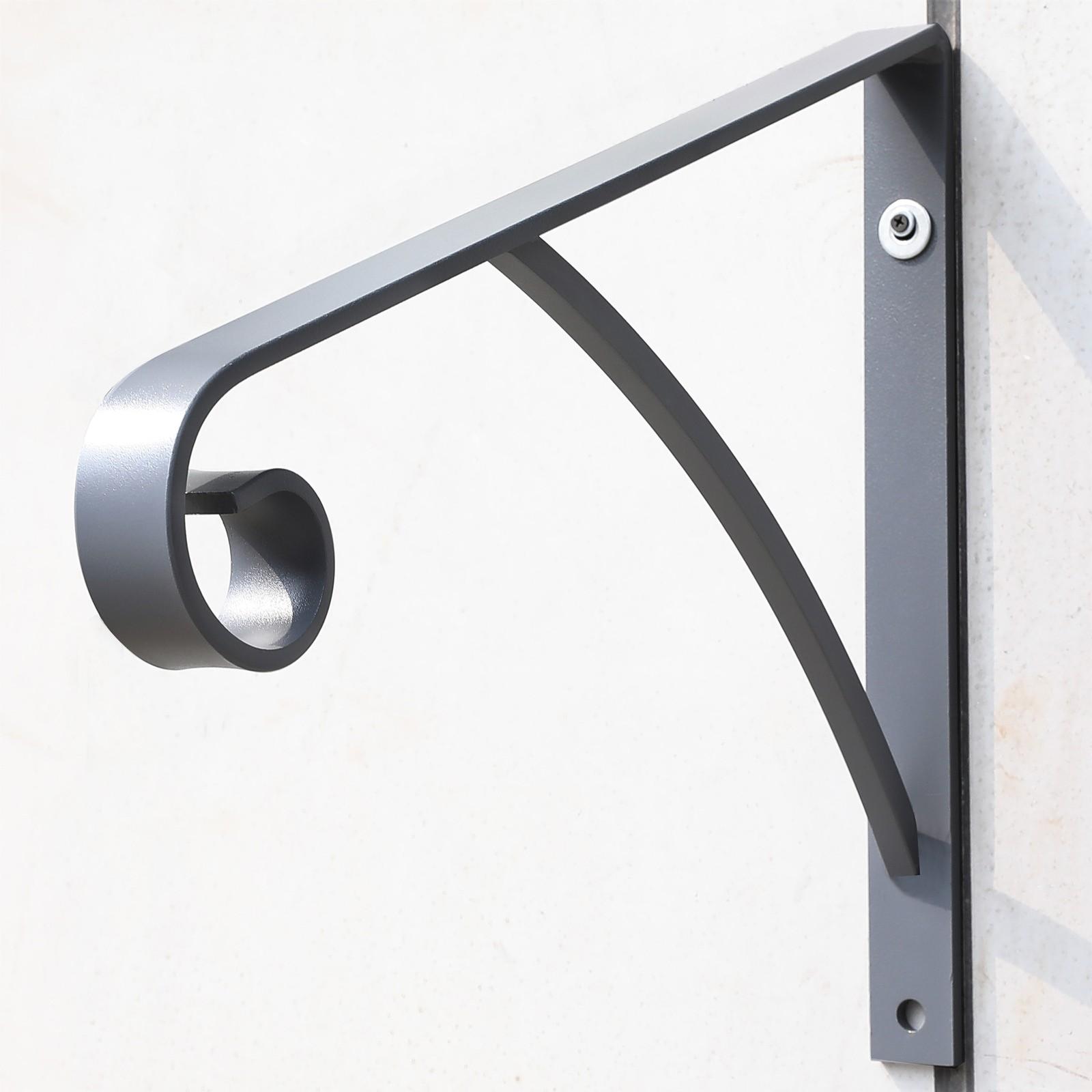 Steel Grab Rail Handrail Railing for 1-2 Steps Wall Mount Hand Rail Bar