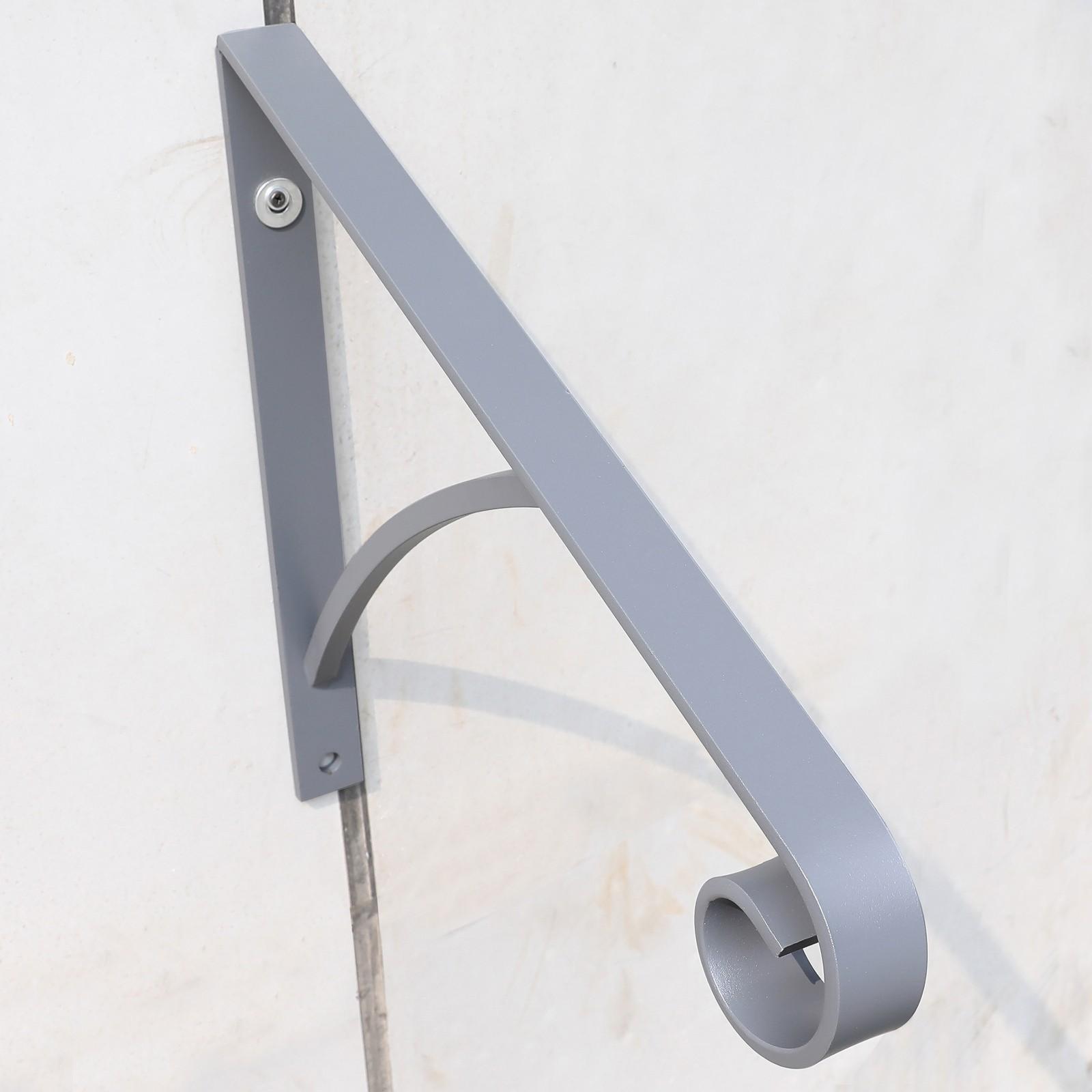 Steel Grab Rail Handrail Railing for 1-2 Steps Wall Mount Hand Rail Bar