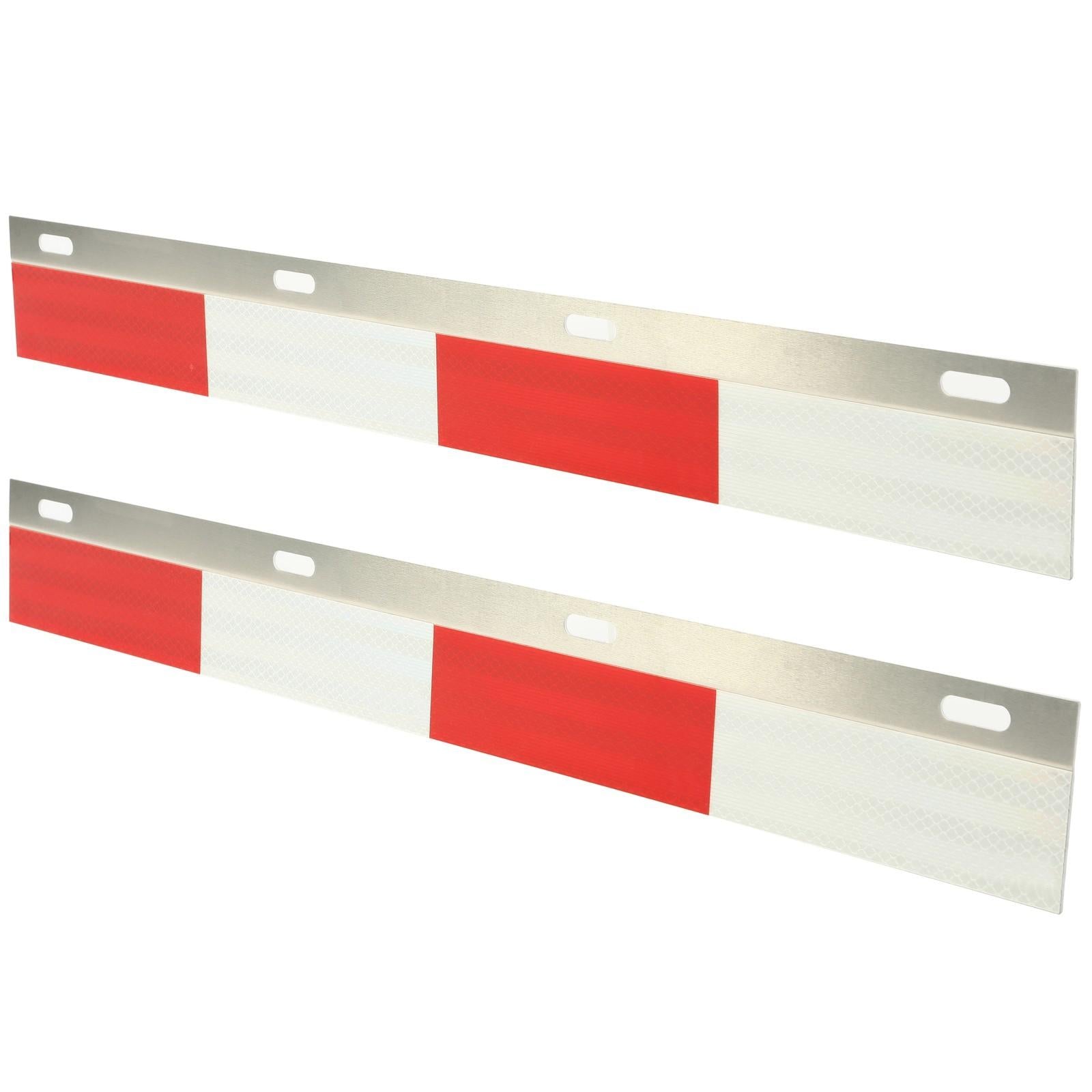24"x3" Mud Flap Hanger Reflector Plates W/Reflective Tape For Truck Trailer