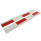 24"x3" Mud Flap Hanger Reflector Plates W/Reflective Tape For Truck Trailer