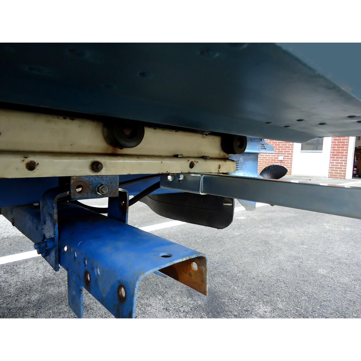 Boat Trailer Bunk Board Guide-On 5' Feet Rail Makes Loading Boat w/Brackets Kit