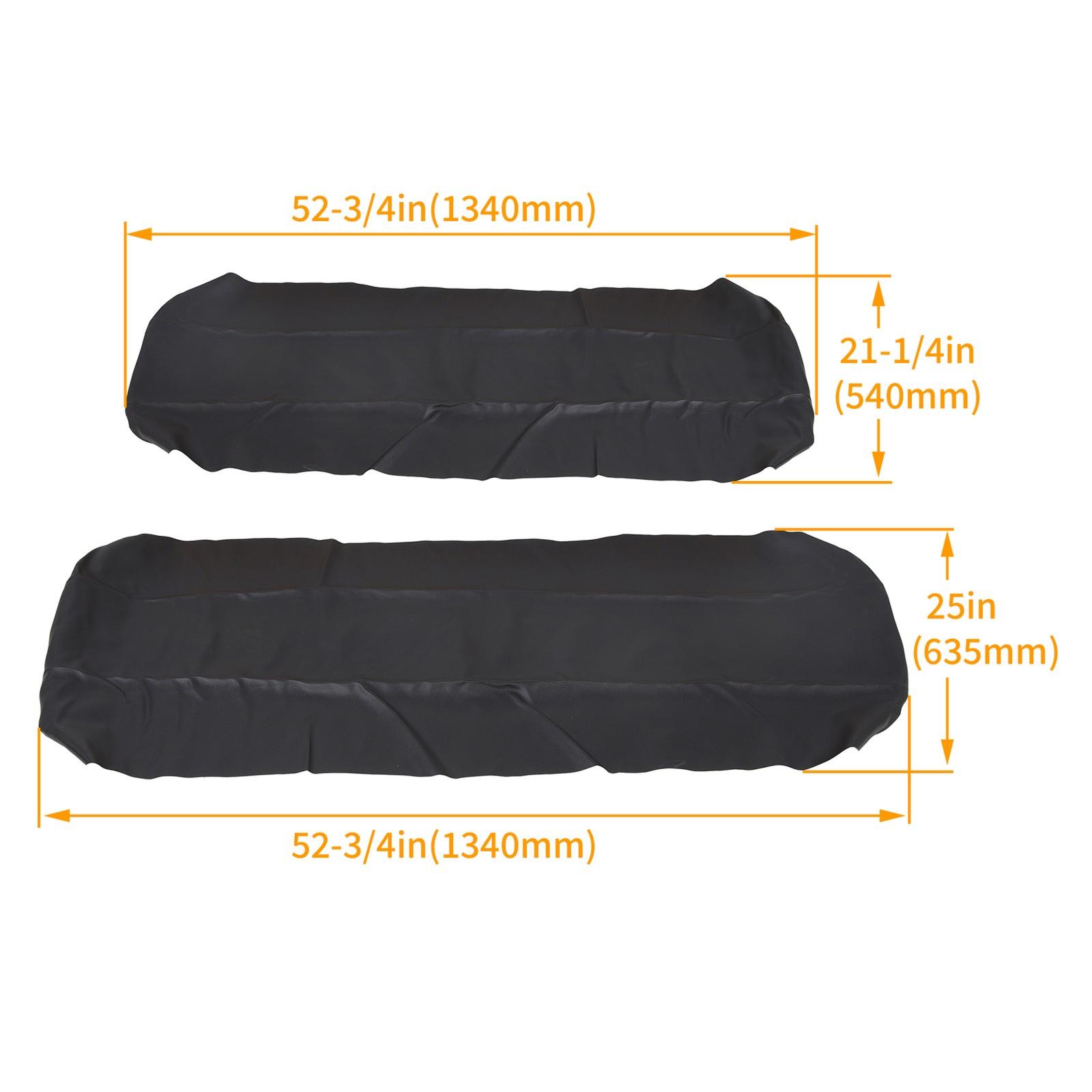 Black UTV Seat Covers Dirt-resistant For Polaris Ranger 500 /700/800 2002-2008