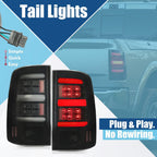 Brake Lamps Tail Lights LED Bar Tinted For 2009-2018 Dodge Ram 1500 2500 3500