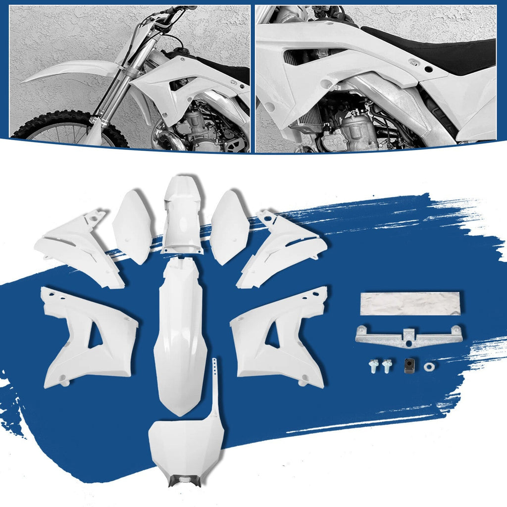 White Restyle Plastic Kit Fairing Bodywork Set For Honda CR125R CR250R 2002-2007