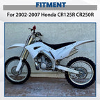White Restyle Plastic Kit Fairing Bodywork Set For Honda CR125R CR250R 2002-2007